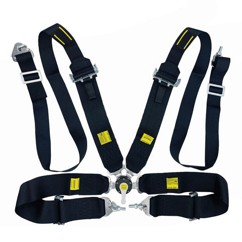 Universal 4 Point Snap-In Camlock Quick Release Racing Car Seat Belt Harness OM Style 3" Adjustable Harness Safe Shoulder Strap