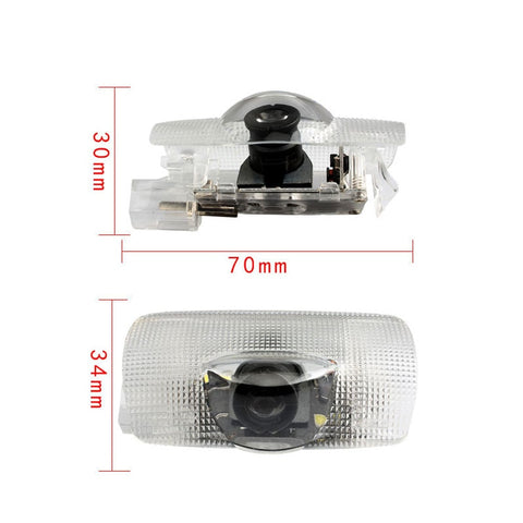 2Pcs Led For Toyota Crown S170 S180 S200 S210 Royal Projector Car Decor Welcome Door Lights Puddle Lamp Sticker Accessories