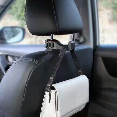 3 in 1 Car Vehicle Back Seat Headrest Hook Mobile Phone Holder Portable Seat Back Hanger Hook for Bag Purse Cloth Grocery